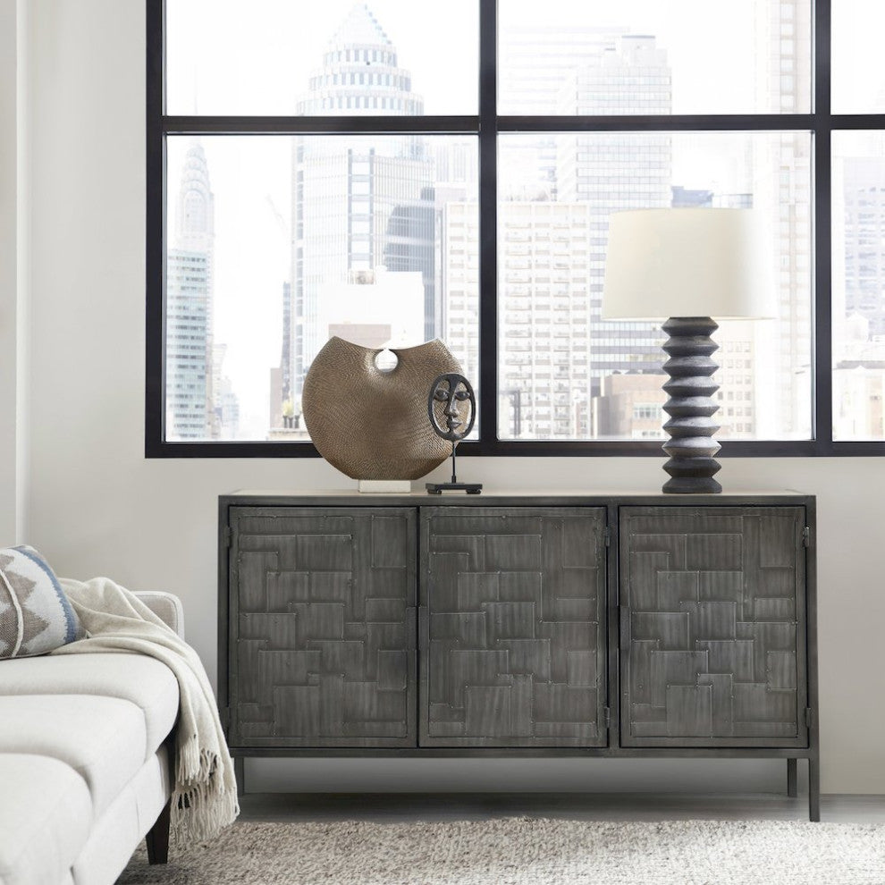 3-Door Metal Sideboard