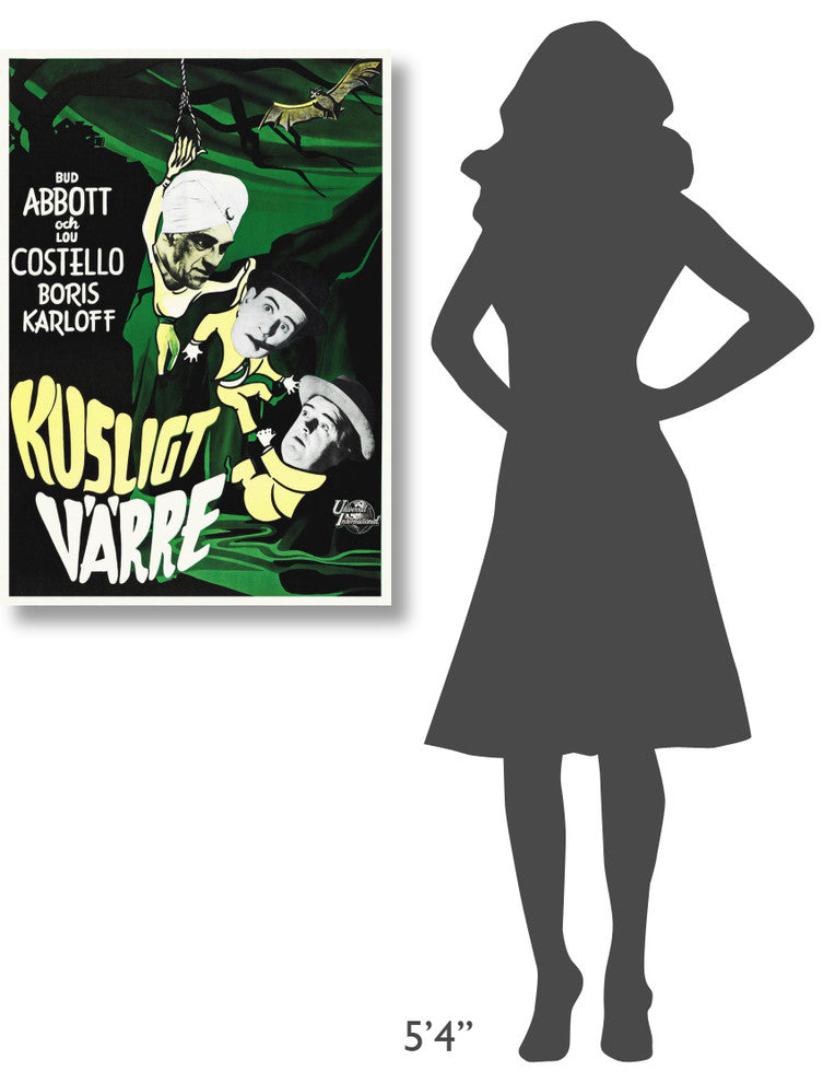 Abbott and Costello, Swedish, Meet The Killer, 25x36