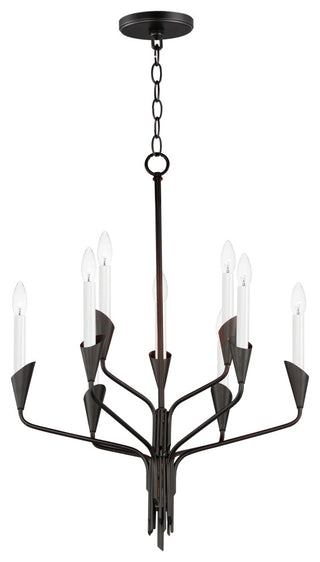 Maxim Lighting Calyx 9-Light Chandelier, Black, 24349BK