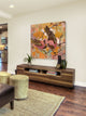 "Gingko Modern Birds" Painting Print on Canvas by Evelia