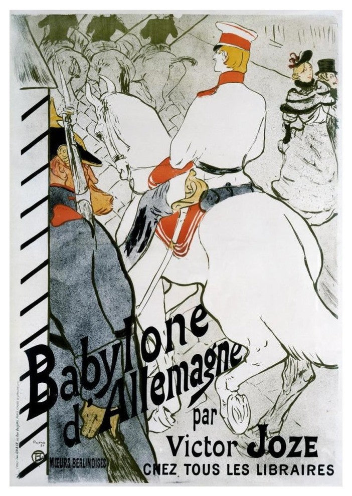 "Babylone dï¿½Allemagne" Digital Paper Print by Henri Toulouse-Lautrec, 30"x42"