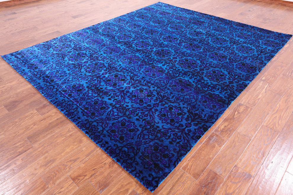 Persian Hand-Knotted Silk Rug 7' 11" X 9' 10" Q5956