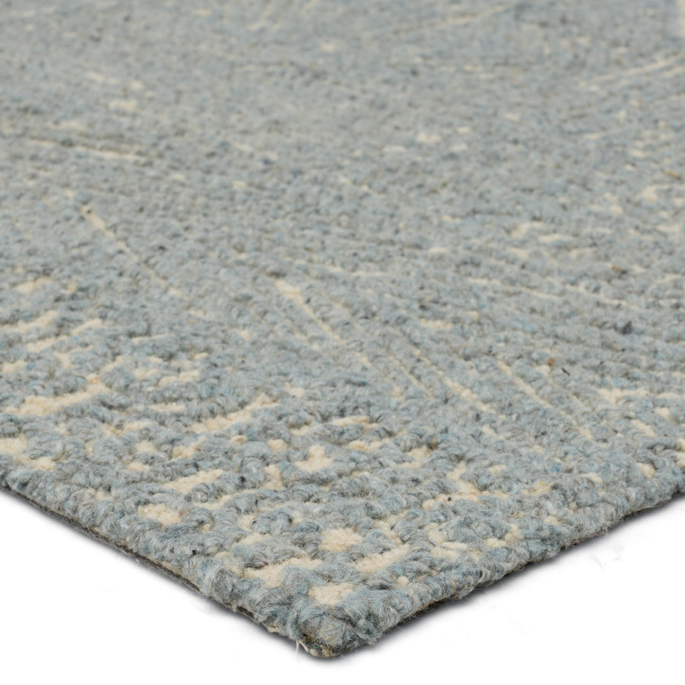 Jaipur Living Viatte Handmade Geometric Blue/ Cream Area Rug 8'X10'