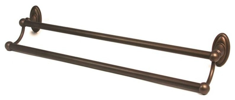 Alno Double Towel Bar in Chocolate Bronze