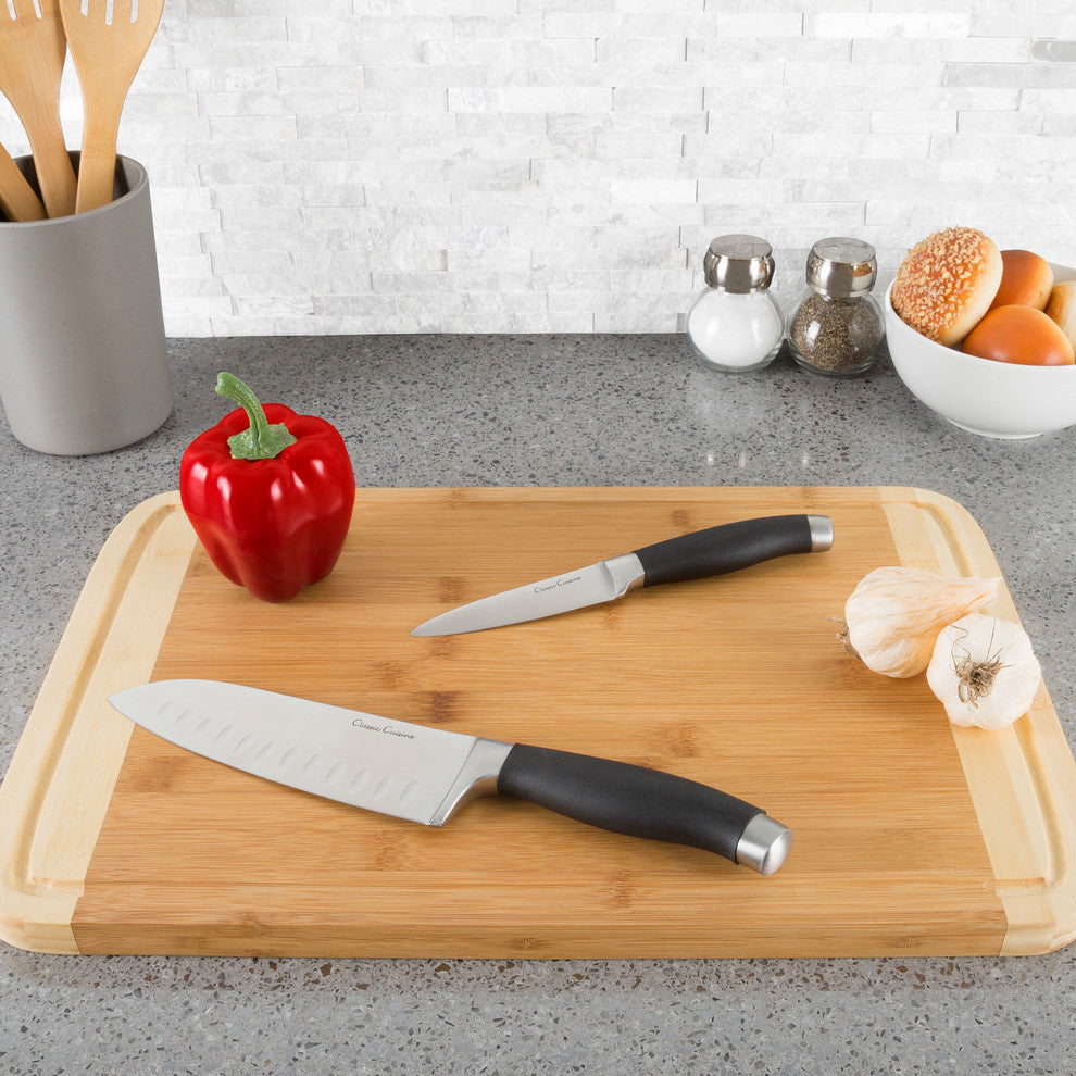 Classic Cuisine 5-Piece Knife Set, Stainless Steel Forged Knives, Travel Bag
