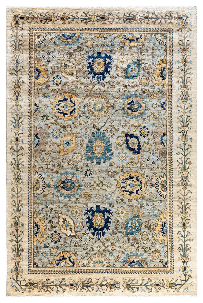 Serapi One-of-a-Kind Hand-Knotted Area Rug Gray, 5' 9" x 8' 7"