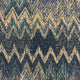 Plutus Blue Wave Chevron Luxury Throw Pillow, 12"x20"