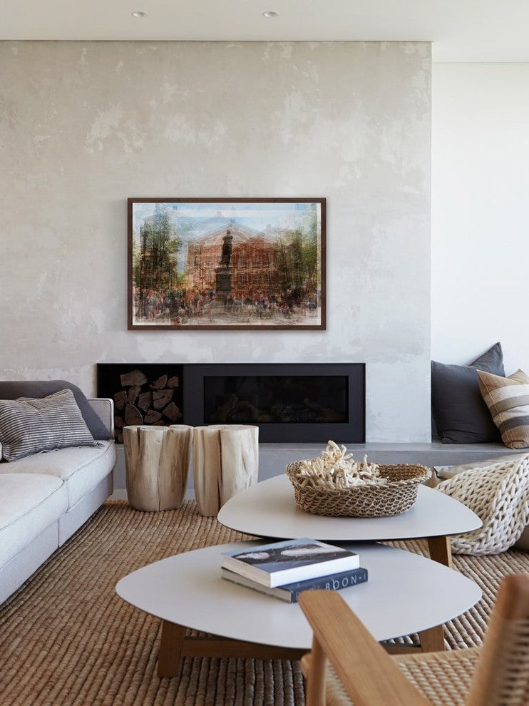 "Faneuil Hall Boston" Framed Painting Print, 30"x20"