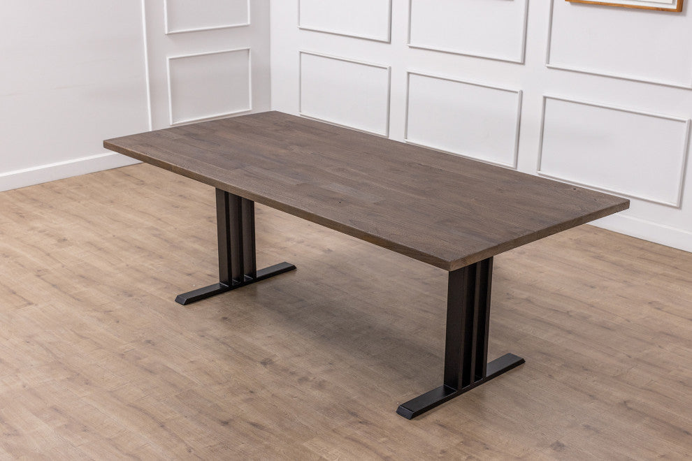 Handcrafted Nana Teak Solid Hardwood Dining Table, Cocoa, 84x40