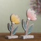 Carved Floral Decor, 2-Piece Set