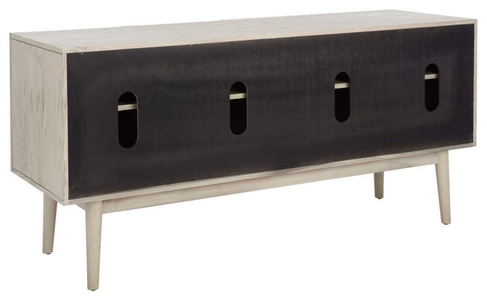 Safavieh Couture Doderick Mid-Century Media Stand, White Wash