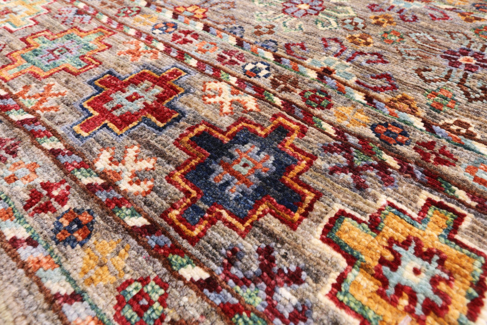 Khorjin Super Kazak Hand-Knotted Runner Rug 2' 7" X 9' 4" - Q12572