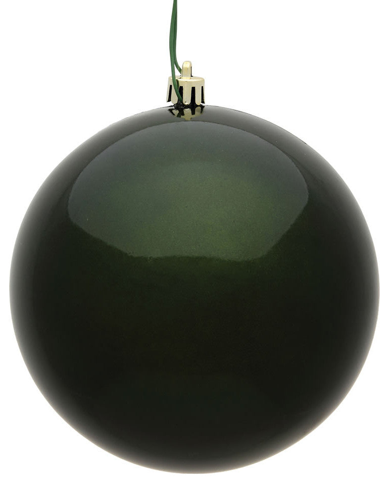 Vickerman 3" Moss Green Candy Ball UV 12-Pack, N590864Dcv
