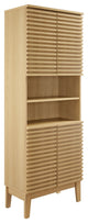 Render Tall Bathroom Storage Cabinet, Oak