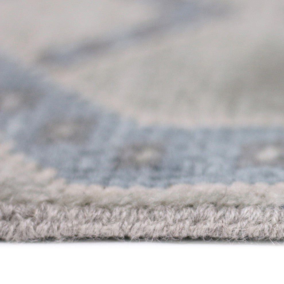 Blu Drayer Area Rug, Gray, 10' x 14', Geometric