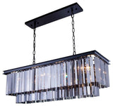 1404 Cambria Collection Pendant Lamp, Silver Shade, Mocha Brown
