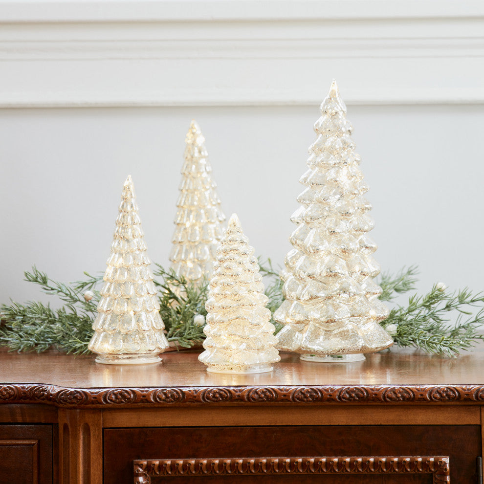 LED Tree Decor, 4-Piece Set