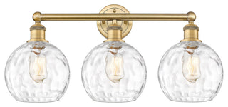 Athens Water Glass 3 26" Bath Vanity-Light Brushed Brass