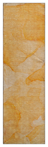 Premium Machine Washable Mayfield AMF509 Orange 2'3" x 7'6" Runner Rug