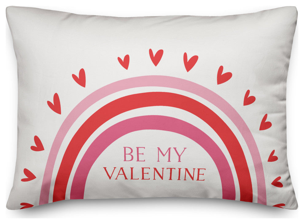 Be My Valentine Rainbow Indoor/Outdoor Pillow 14x20 Indoor/Outdoor Pillow