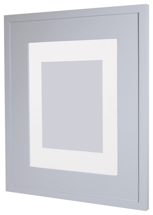 Concealed Picture Frame Medicine Cabinet, Light Gray, 14"x18"