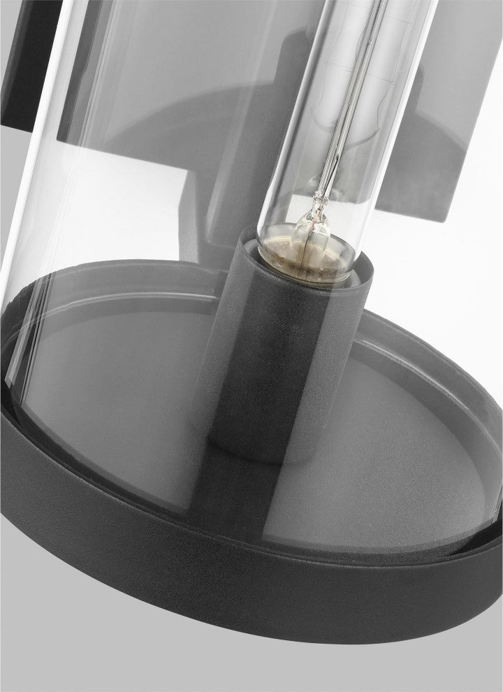 Eastham Large Wall Lantern, Textured Black