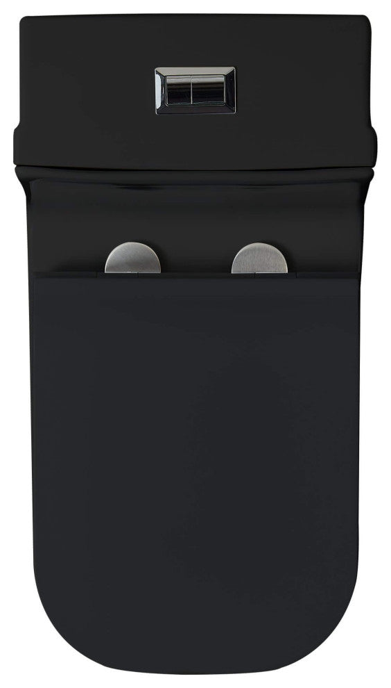 Fine Fixtures Dual-Flush Elongated One-Piece Toilet with High Efficiency Flush