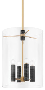 Adonis 4-Light Lantern, Vintage Brass