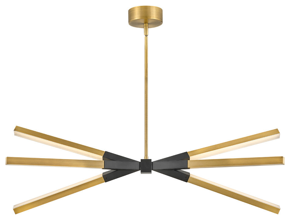 Fredrick Ramond Rae Small Led Linear, Lacquered Brass