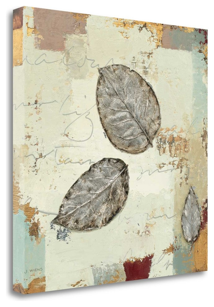 "Silver Leaves IV" By James Wiens, Giclee Print on Gallery Wrap Canvas