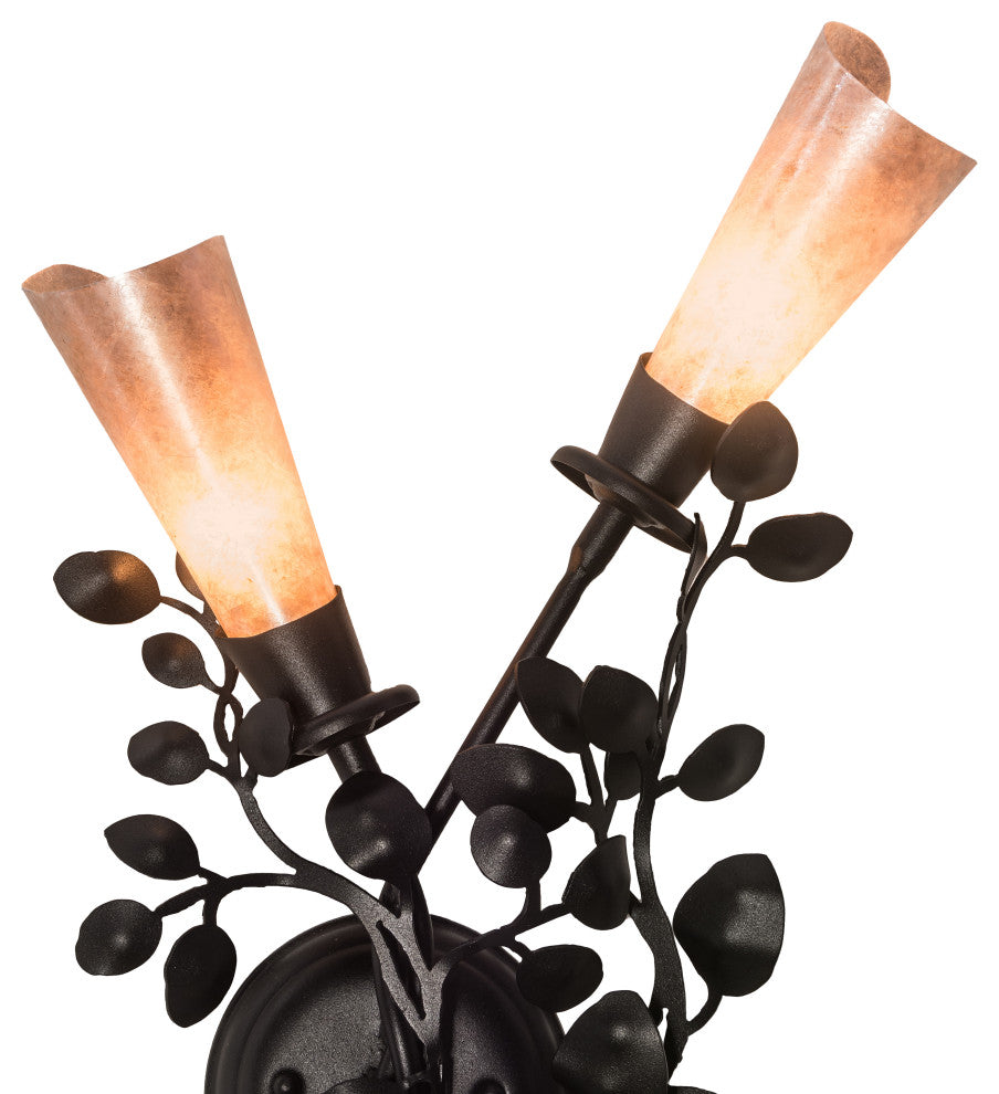 14.5W Vinca Vine 2 LT Left Wall Sconce