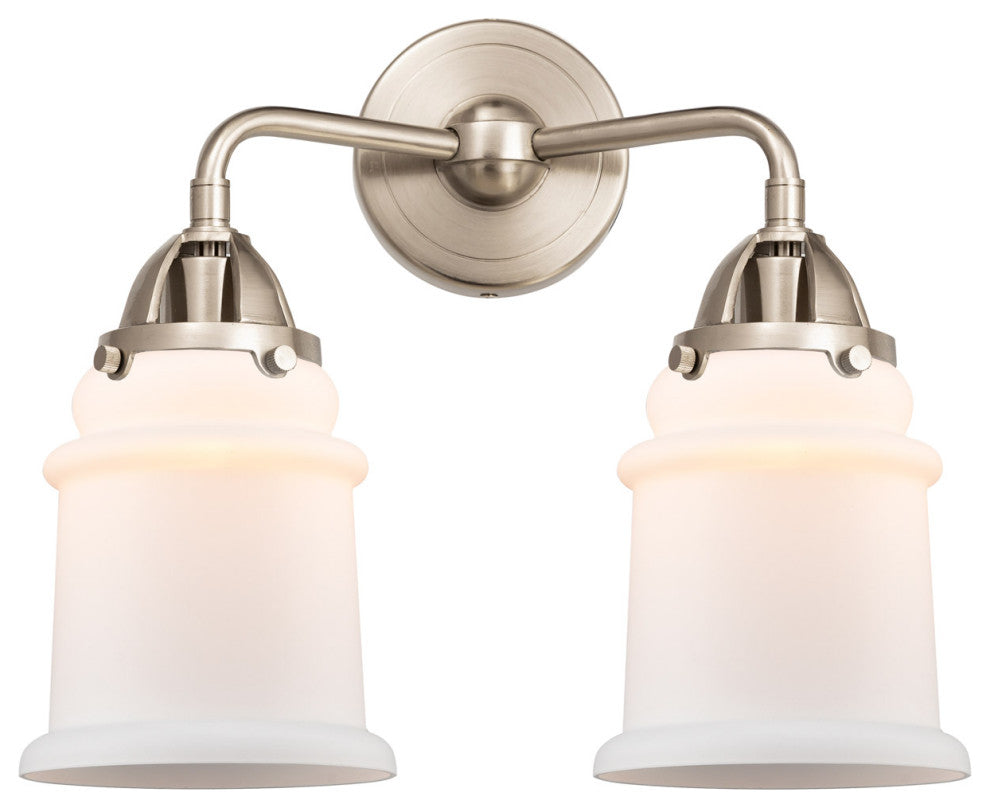 288-2W-SN-G181 Canton 2 Light 14" Bath Vanity Light, Brushed Satin Nickel