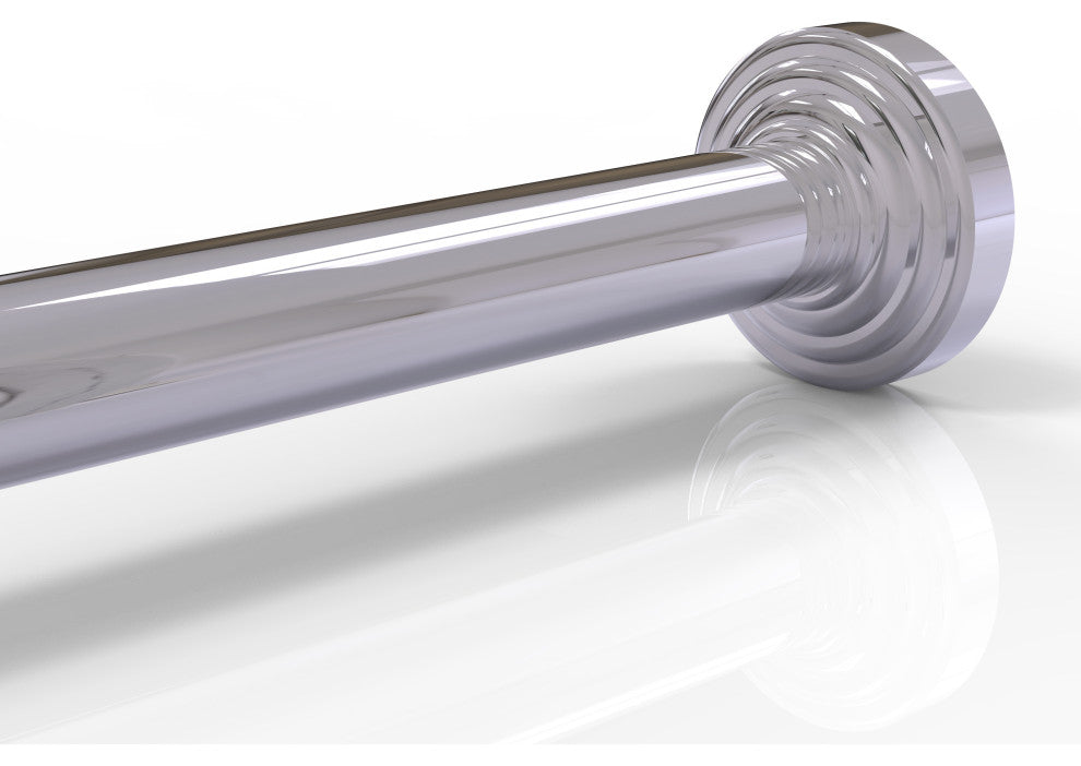 Waverly Place Shower Curtain Rod Brackets, Polished Chrome