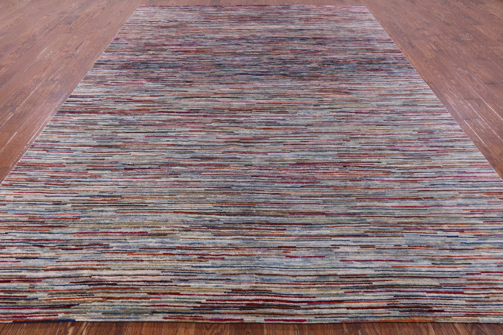 8' 10" X 11' 11" Persian Gabbeh Hand Knotted Wool Rug Q8605