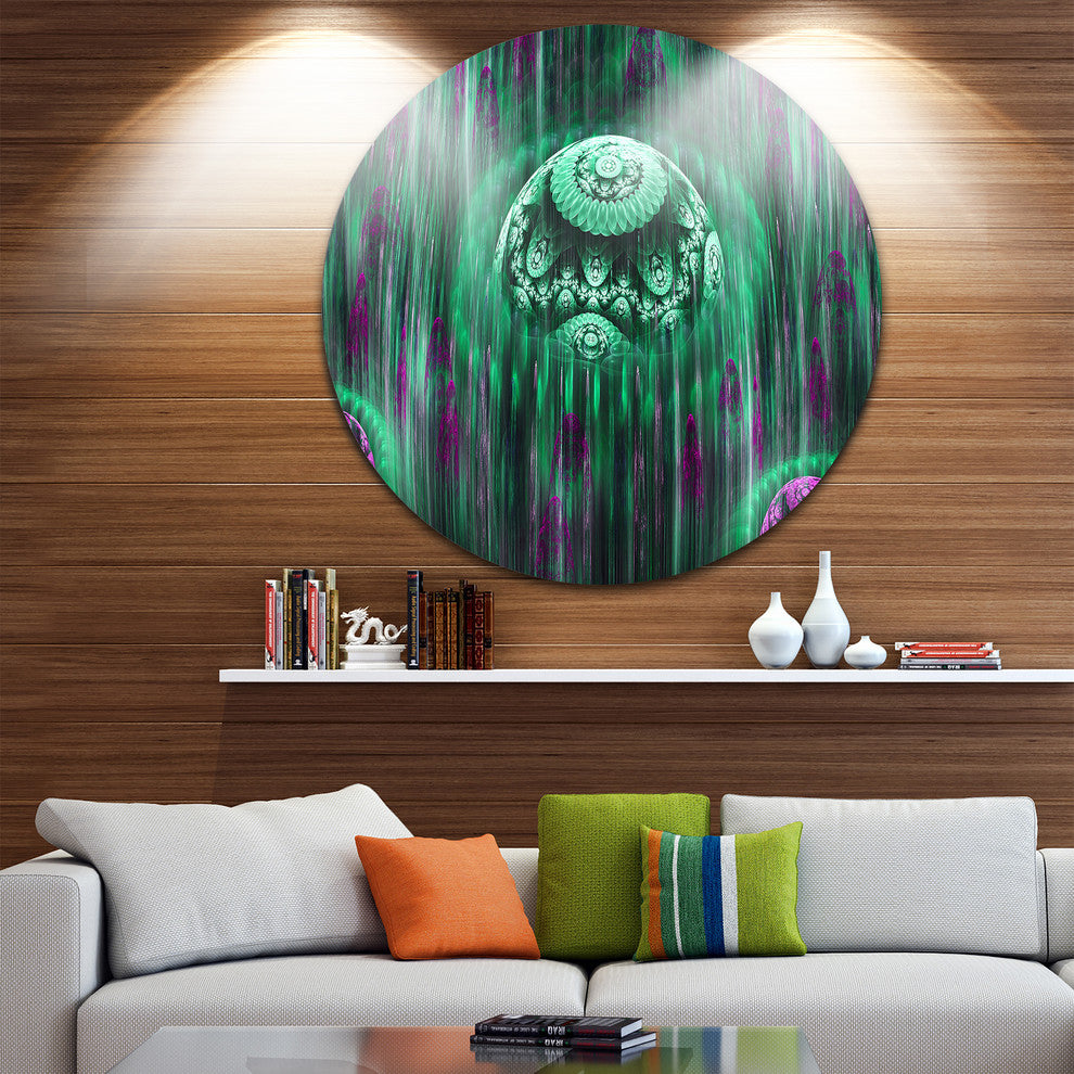 World Of Infinite Universe, Abstract Disc Metal Wall Art, 23"