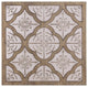Pale Pink Quatrefoil Metal and Wood Wall Plaque