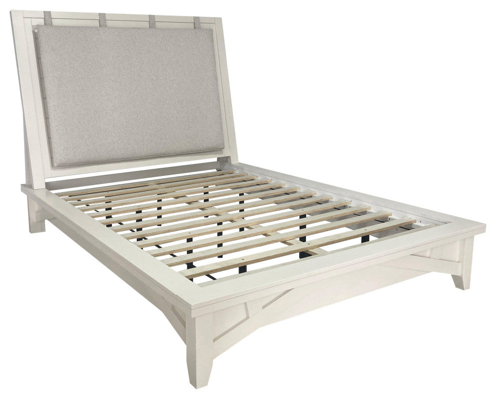 King Platform Bed With 2 Nightstands, Queen