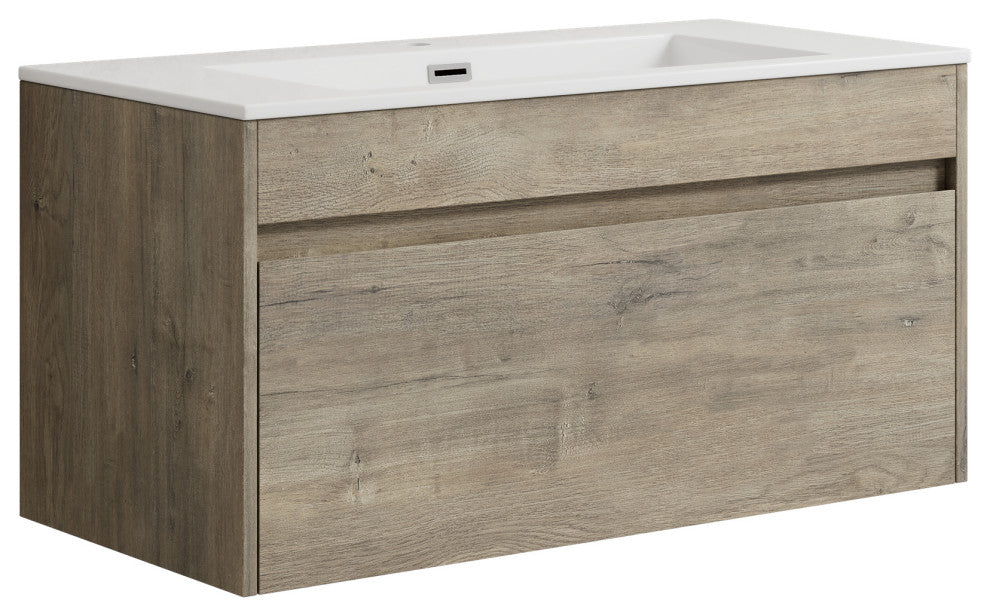 The Ivy Single Bathroom Floating Vanity, Eve, 36"