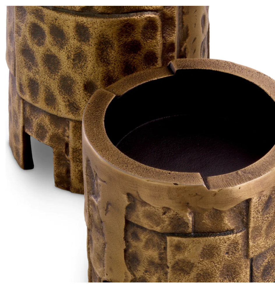 Vintage Brass Candle Holder Set (3) | Eichholtz Laurentios