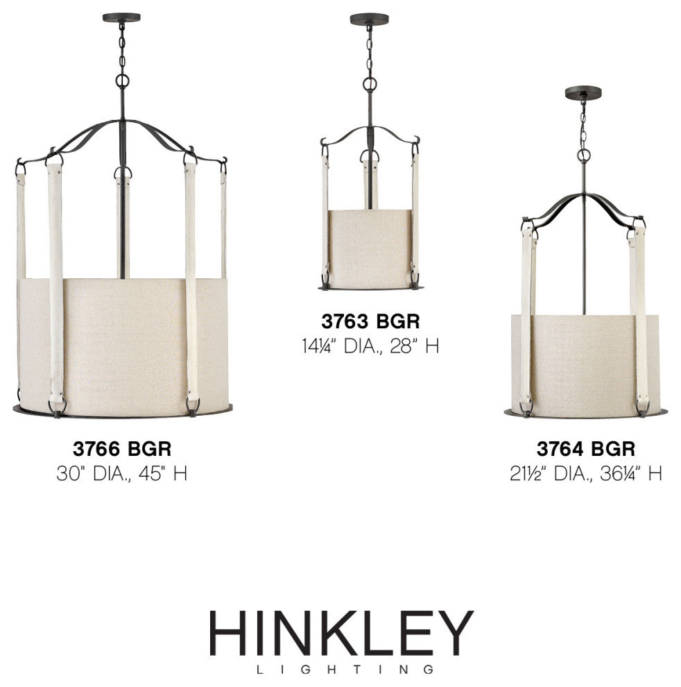 Hinkley Telluride Medium Pendant, Brushed Graphite