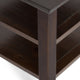 Acadian Solid Wood 19" Square Rustic End Table, Brunette Brown