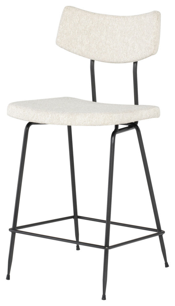 Soli Shell Fabric Counter Stool