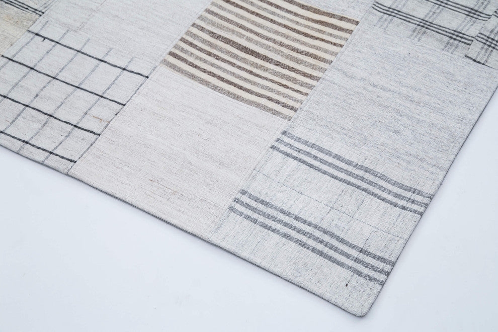 Rug N Carpet - Handmade Oriental 8' 0'' x 10' 0'' Unique Patchwork Kilim Rug