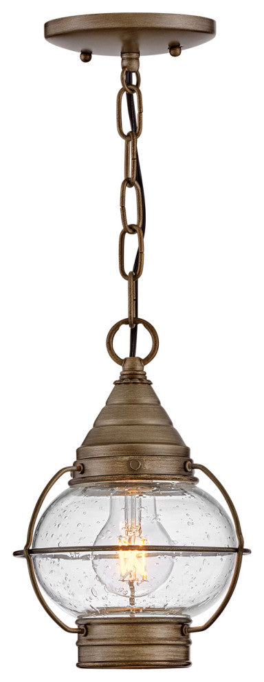 Hinkley Cape Cod 9" Small Outdoor Convertible Light Fixture, Burnished Bronze