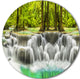 Erawan Waterfall Kanchanaburi Province, Round Wall Art, 38"