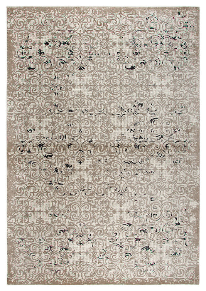 Rizzy Home Panache PN6970 Beige Medallion Area Rug, Rectangular 7'10"x10'10"