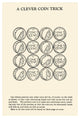 "A Clever Coin Trick - 16 Pennies" Digital Paper Print by Retromagic, 26"x38"