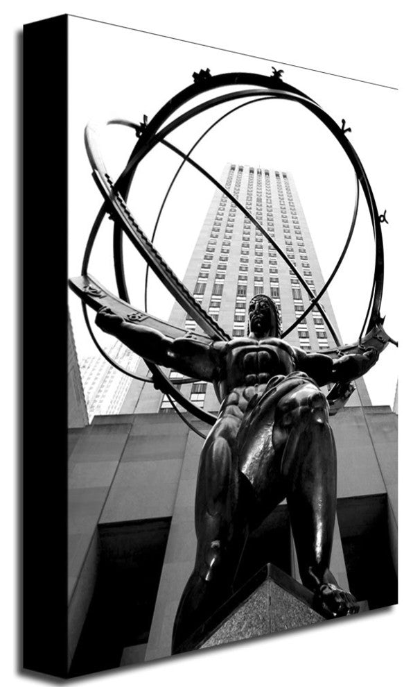 'Atlas, BW' Canvas Art by CATeyes