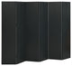Vidaxl 6-Panel Room Divider Black 94.5"x70.9" Steel