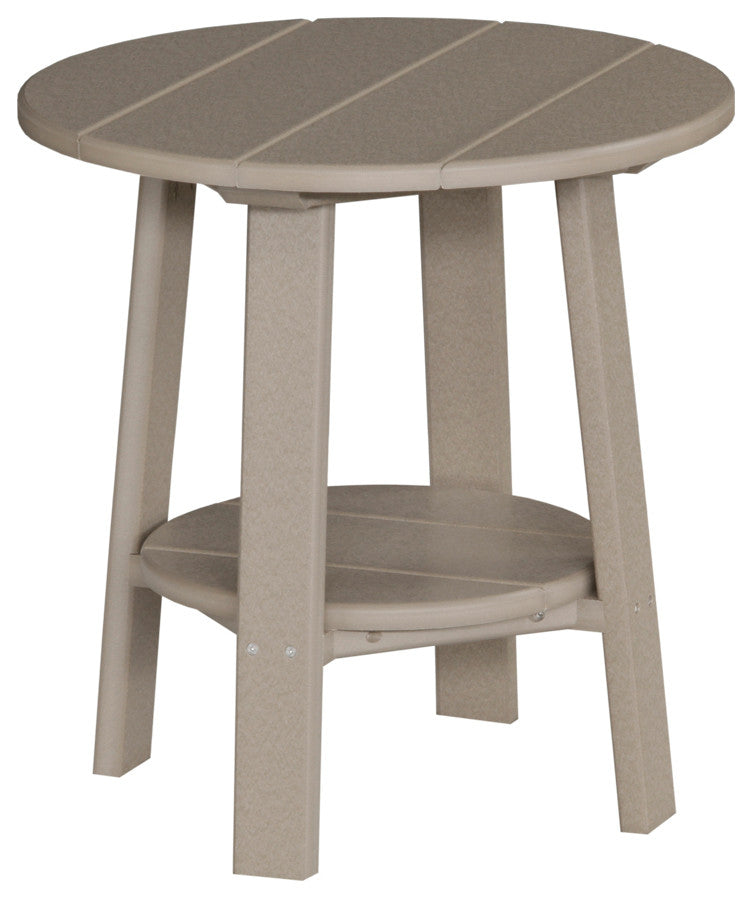 Poly Deluxe End Table, Weatherwood